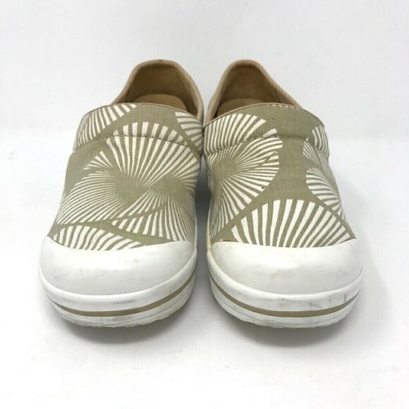 Dansko Vegan Volley Chino Palm Clogs Beige 11 - Picture 2 of 8